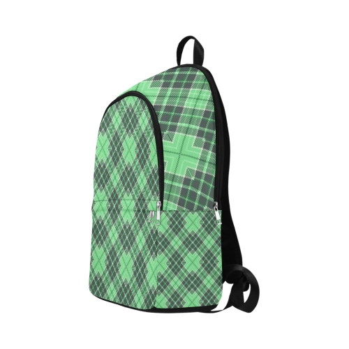 STRIPES LIGHT GREEN Fabric Backpack for Adult (Model 1659)