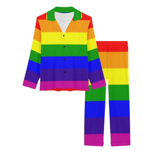 Rainbow of Color Women's Long Pajama Set