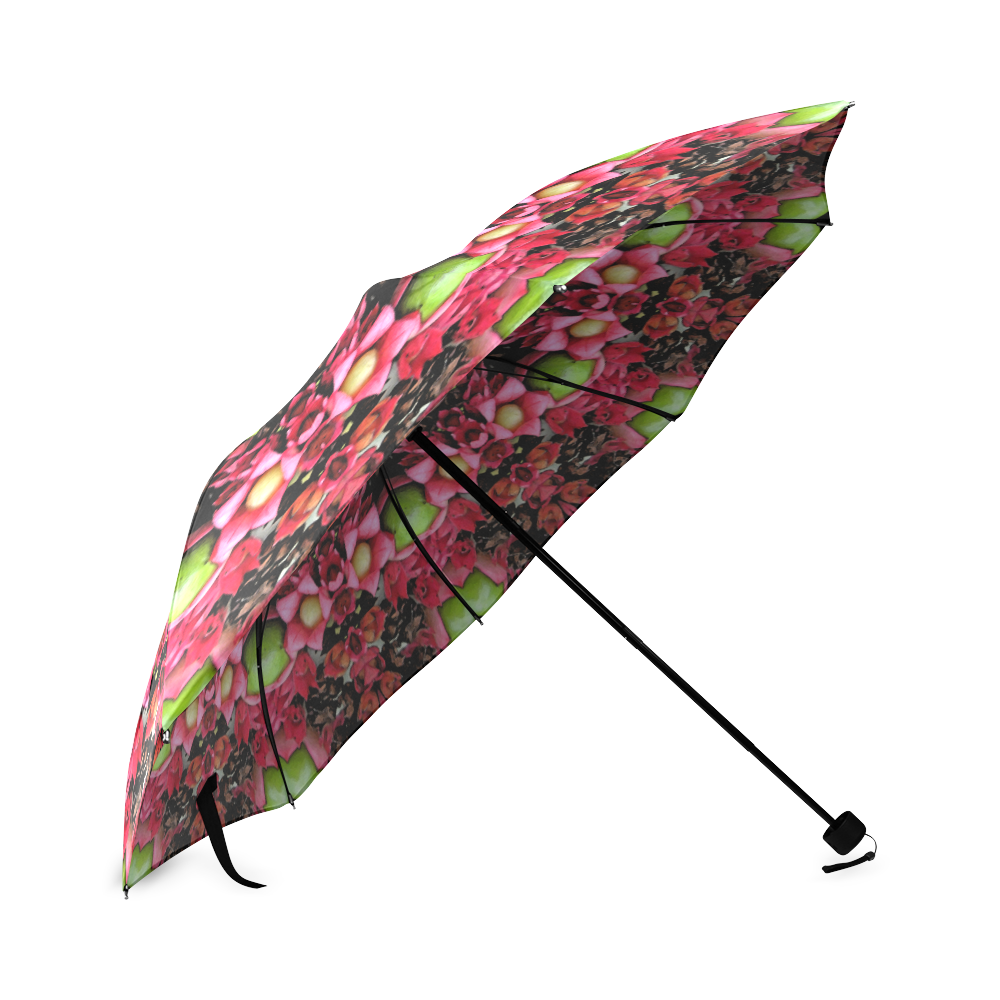 16_redgreen_berries Foldable Umbrella (Model U01)