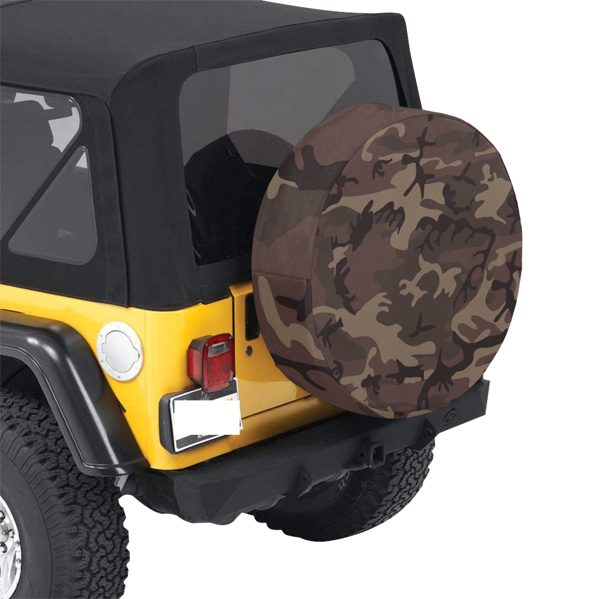 Camo Red Brown 32 Inch Spare Tire Cover