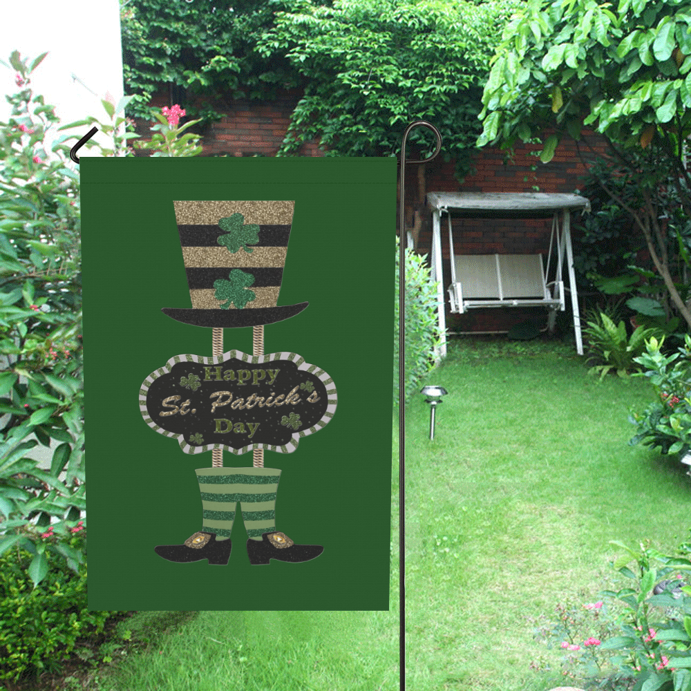 Happy St. Patrick's Day Garden Flag 28''x40'' （Without Flagpole）