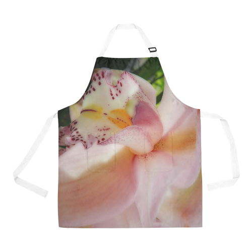 pink orchid All Over Print Apron