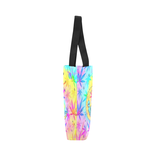 Alien Smoke Tie-Dye Canvas Tote Bag (Model 1657)