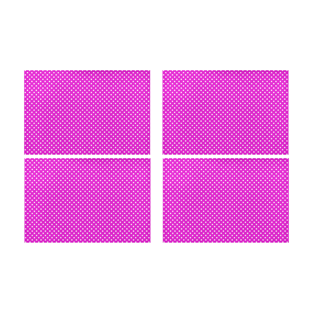 Pink polka dots Placemat 12’’ x 18’’ (Set of 4)