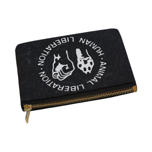 Animal Liberation, Human Liberation Carry-All Pouch 12.5''x8.5''