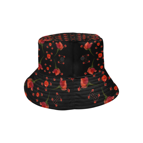 pumkins and roses from the fantasy garden All Over Print Bucket Hat