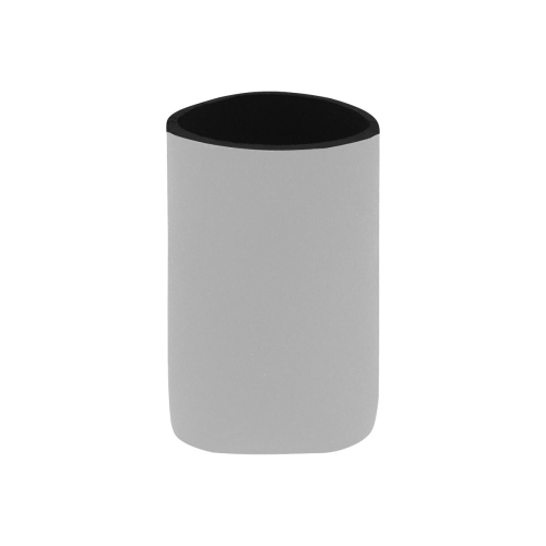 color silver Neoprene Can Cooler 4" x 2.7" dia.