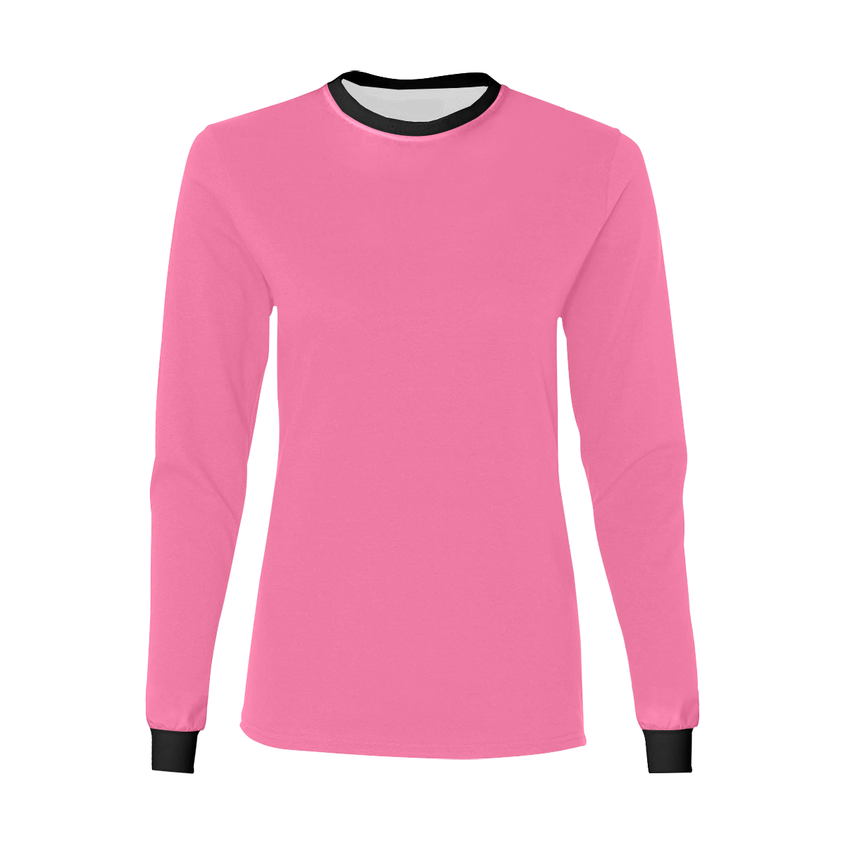 color French pink Women's All Over Print Long Sleeve T-shirt (Model T51)