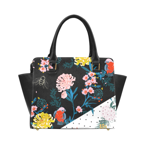 Flowers Classic Soulder bag2 Classic Shoulder Handbag (Model 1653)