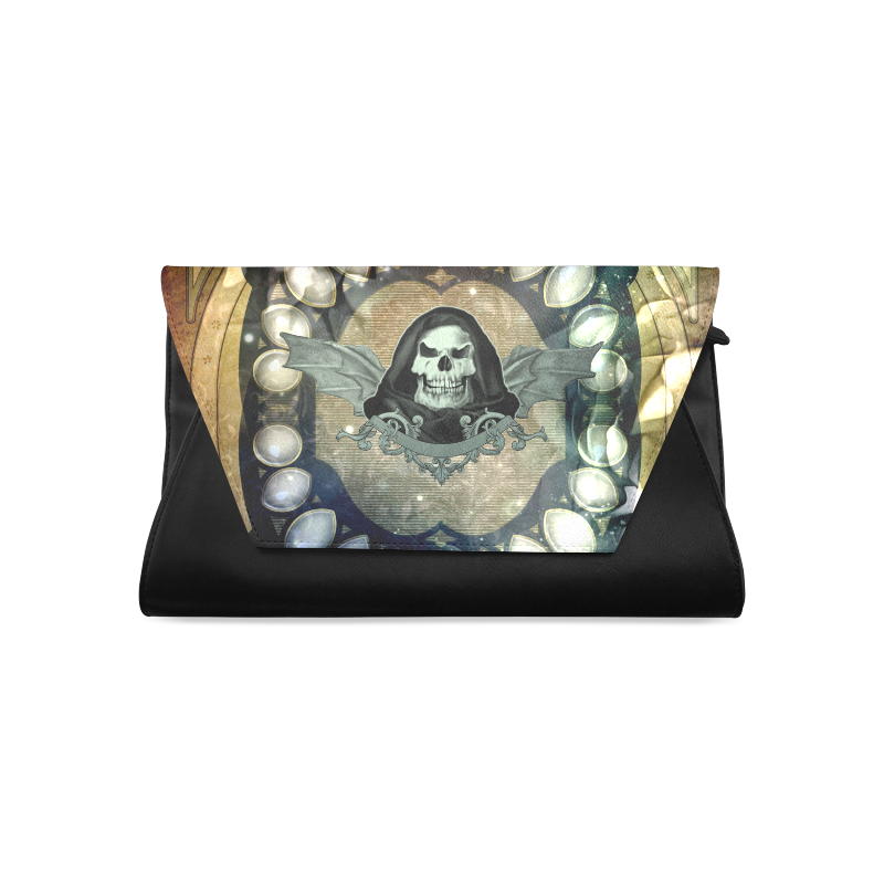 Awesome scary skull Clutch Bag (Model 1630)