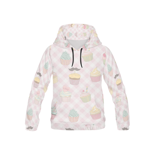 Cupcakes All Over Print Hoodie for Kid (USA Size) (Model H13)