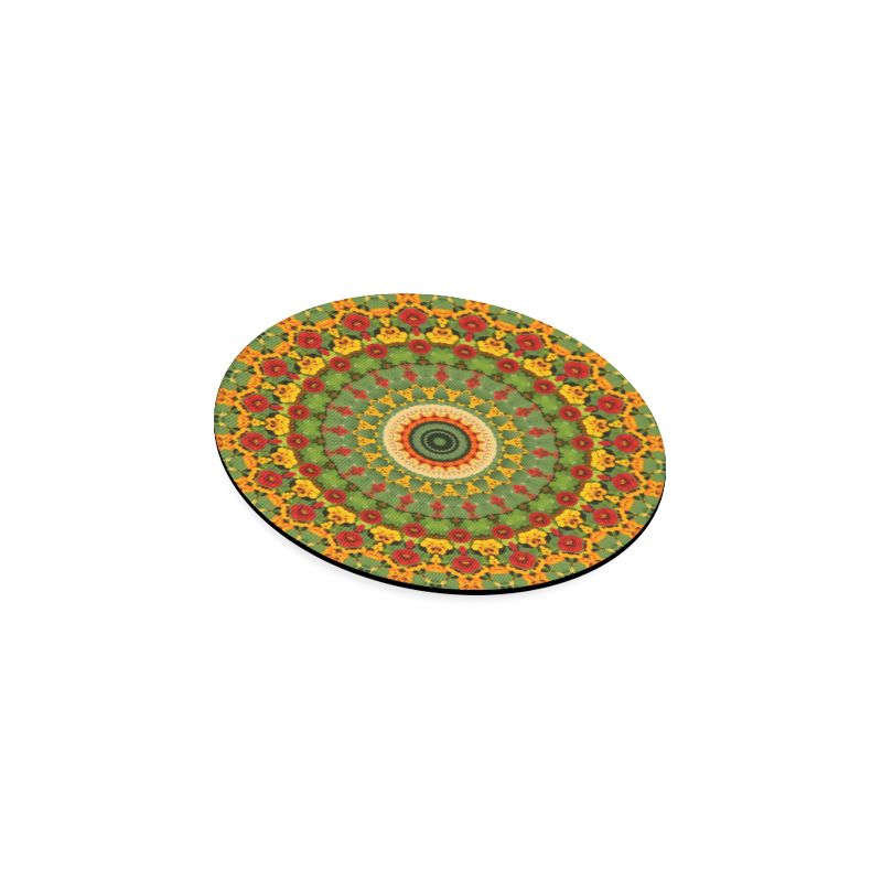 Garden Mandala Round Coaster
