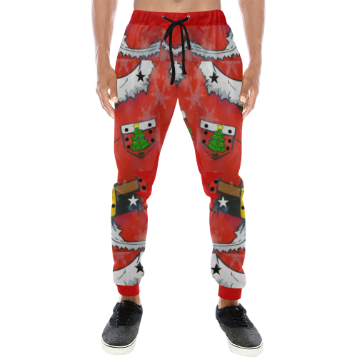 Santa Christmas by Artdream Men's All Over Print Sweatpants (Model L11)