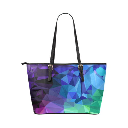 Mystic Crystals Leather Tote Bag/Large (Model 1651)