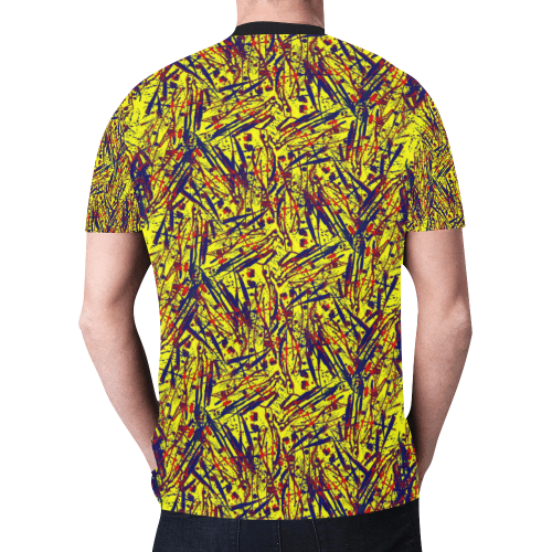colorful abstract New All Over Print T-shirt for Men (Model T45)