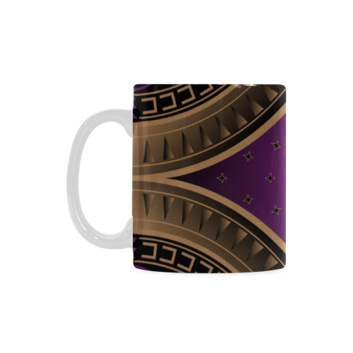 Horse War Shield (Purple) White Mug(11OZ)
