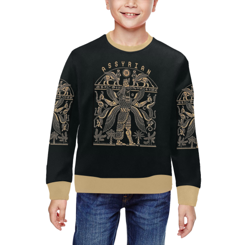 ASSYRIAN All Over Print Crewneck Sweatshirt for Kids (Model H29)