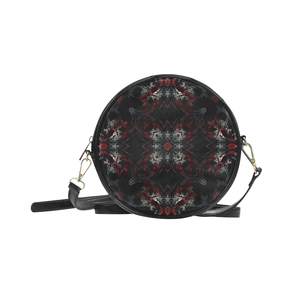 Awesome Gothic Lord Mobloch Vampire Demon Lotus Darkstar Round Sling Bag (Model 1647)