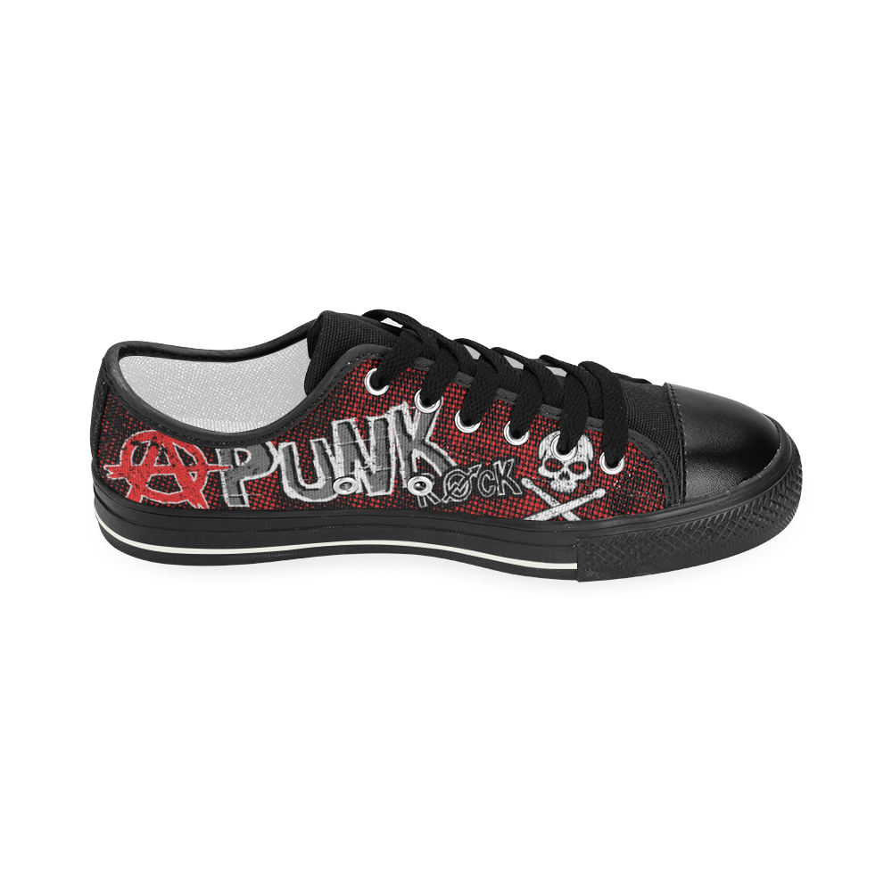 PUNK_R_RED w Women's Classic Canvas Shoes (Model 018)
