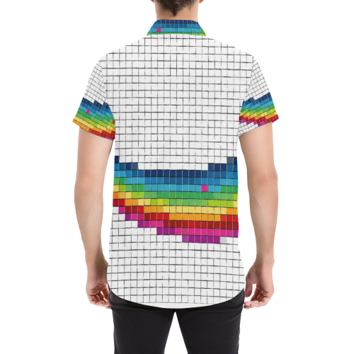 Mosaic Pride by Popartlover Men's All Over Print Short Sleeve Shirt (Model T53)