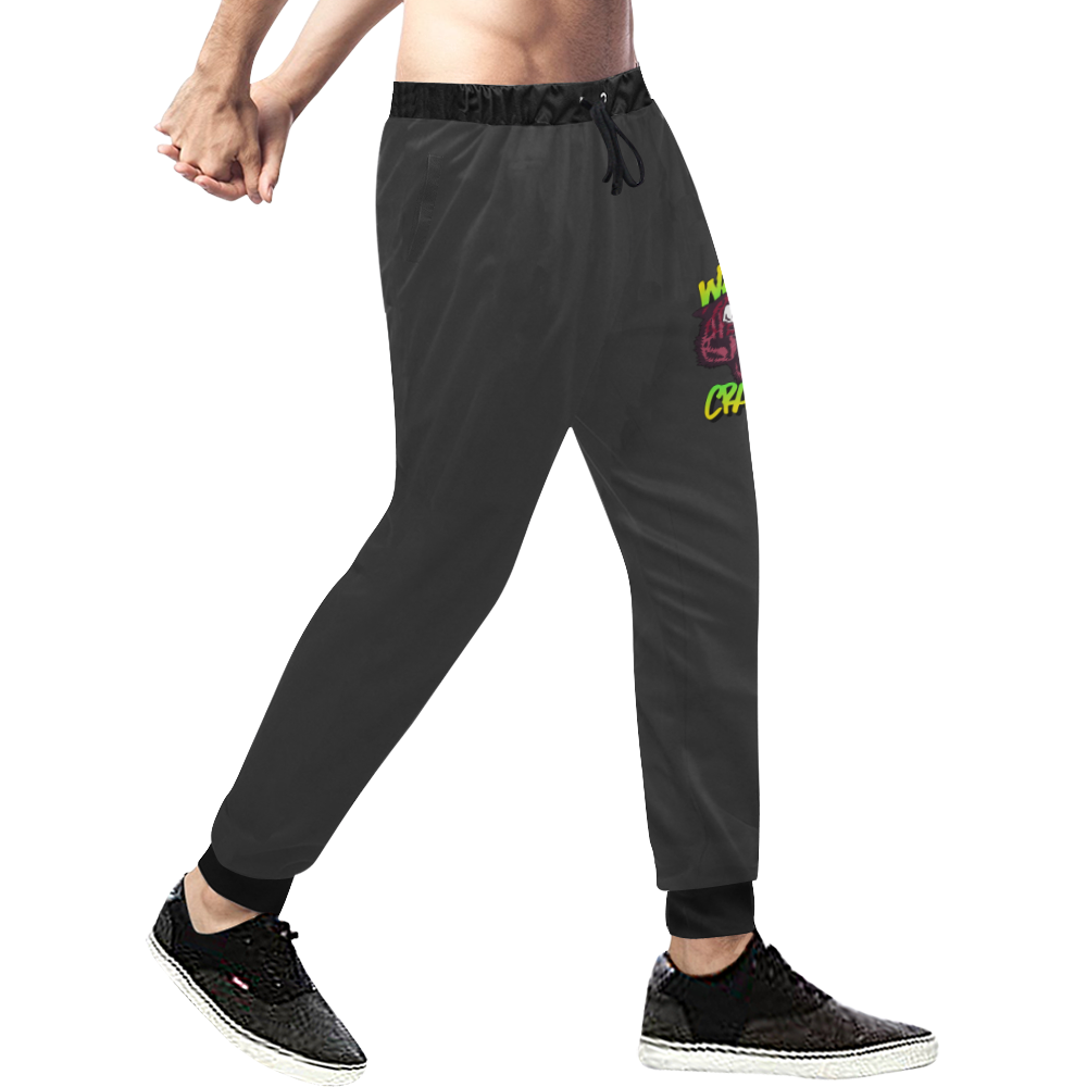 pantalon de deporte de hombre diseño crazy Men's All Over Print Sweatpants (Model L11)