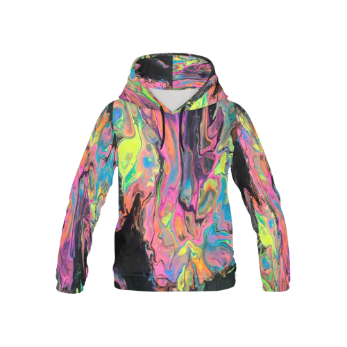 acidwash All Over Print Hoodie for Kid (USA Size) (Model H13)