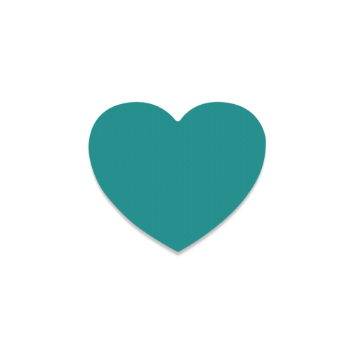 color teal Heart Coaster