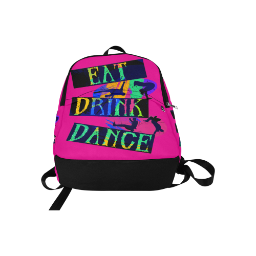 Break Dancing Colorful / Pink Fabric Backpack for Adult (Model 1659)