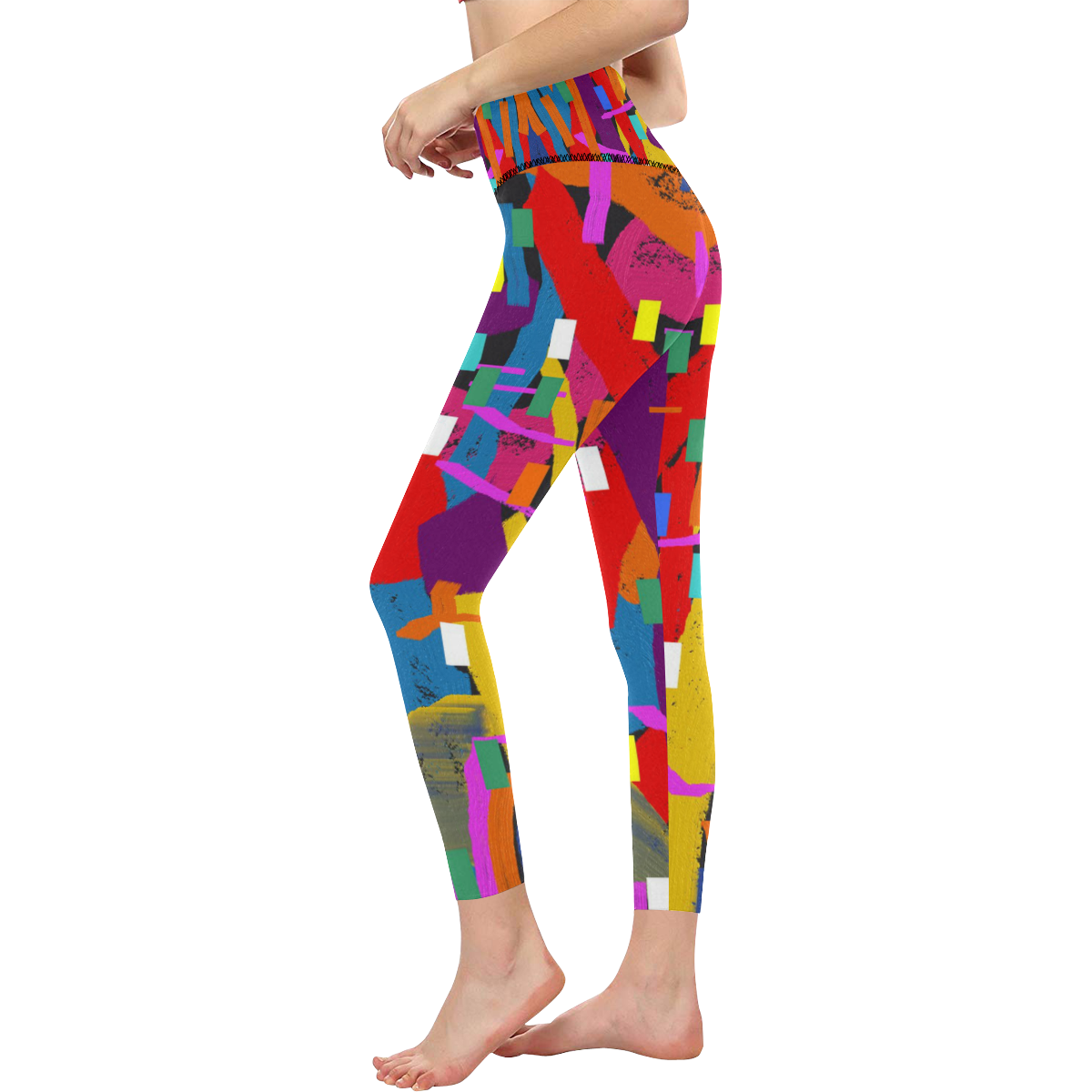 CONFETTI NIGHTS 2 Women's All Over Print High-Waisted Leggings (Model L36)