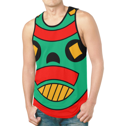 African Scary Tribal New All Over Print Tank Top for Men (Model T46)