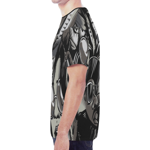 Grime Rap Art Inspired by the P Money Video Originators New All Over Print T-shirt for Men (Model T45)