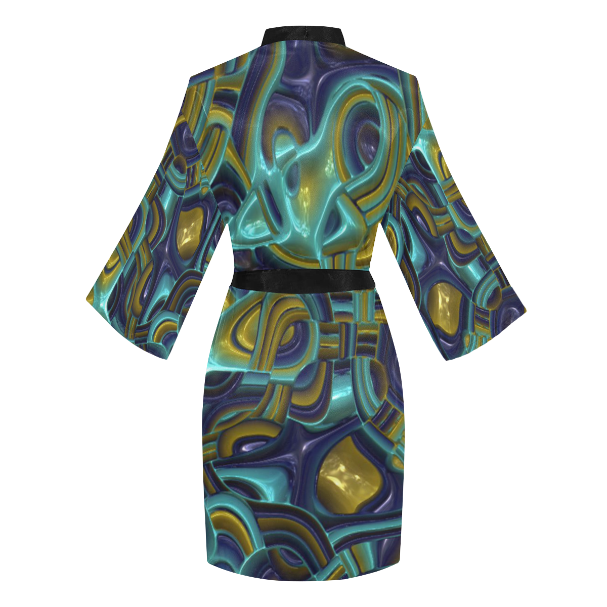 Abstract Art Deco 13 by JamColors Long Sleeve Kimono Robe