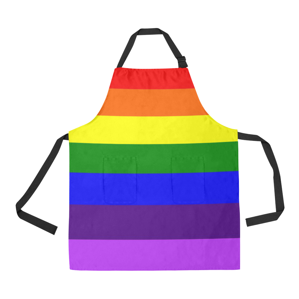 Rainbow Flag (Gay Pride - LGBTQIA+) All Over Print Apron