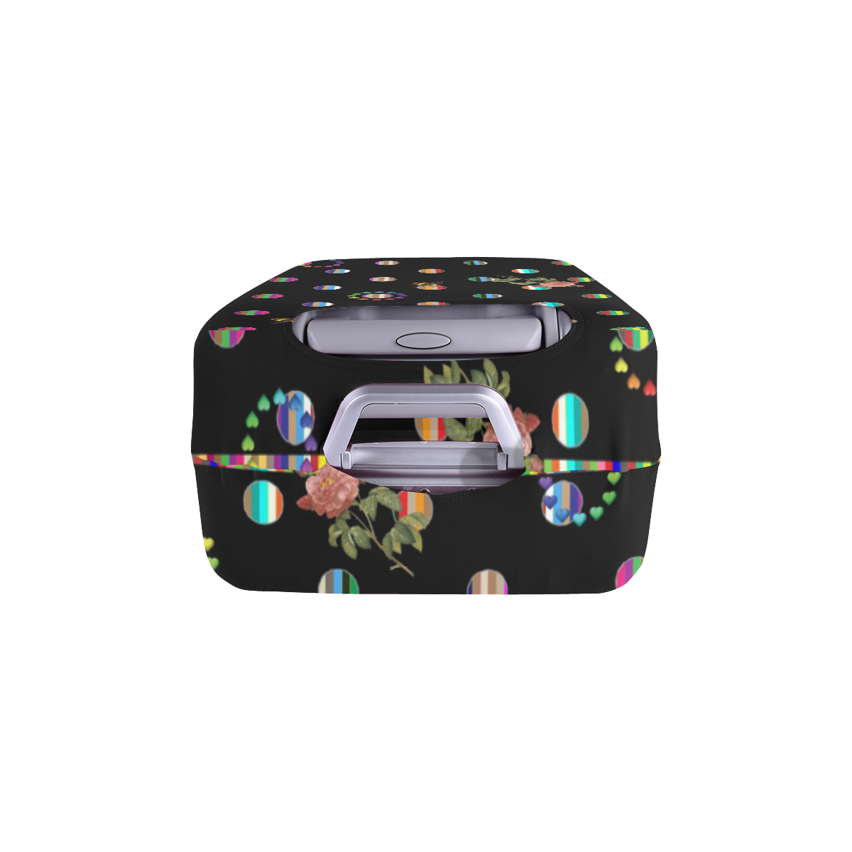 Rainbow Polka Luggage Cover/Large 26"-28"