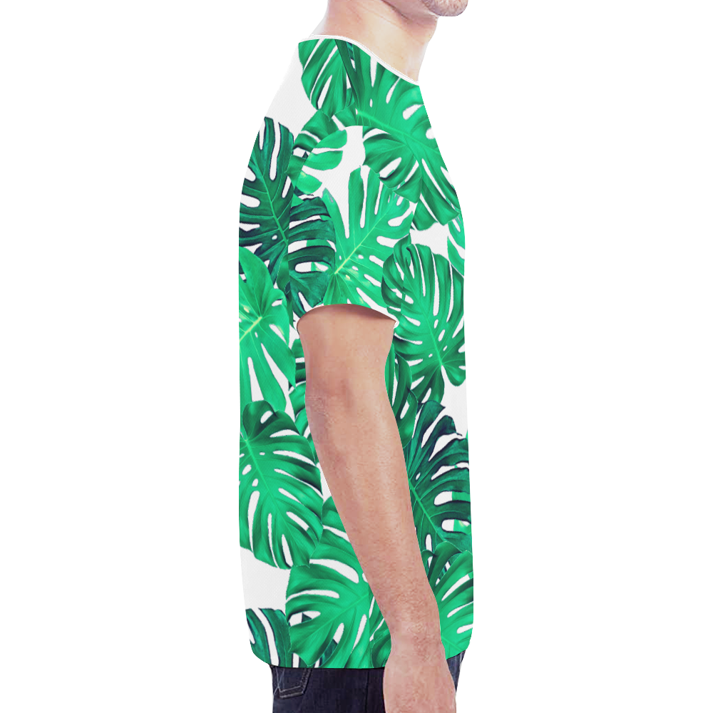 cheeseplant grn New All Over Print T-shirt for Men (Model T45)