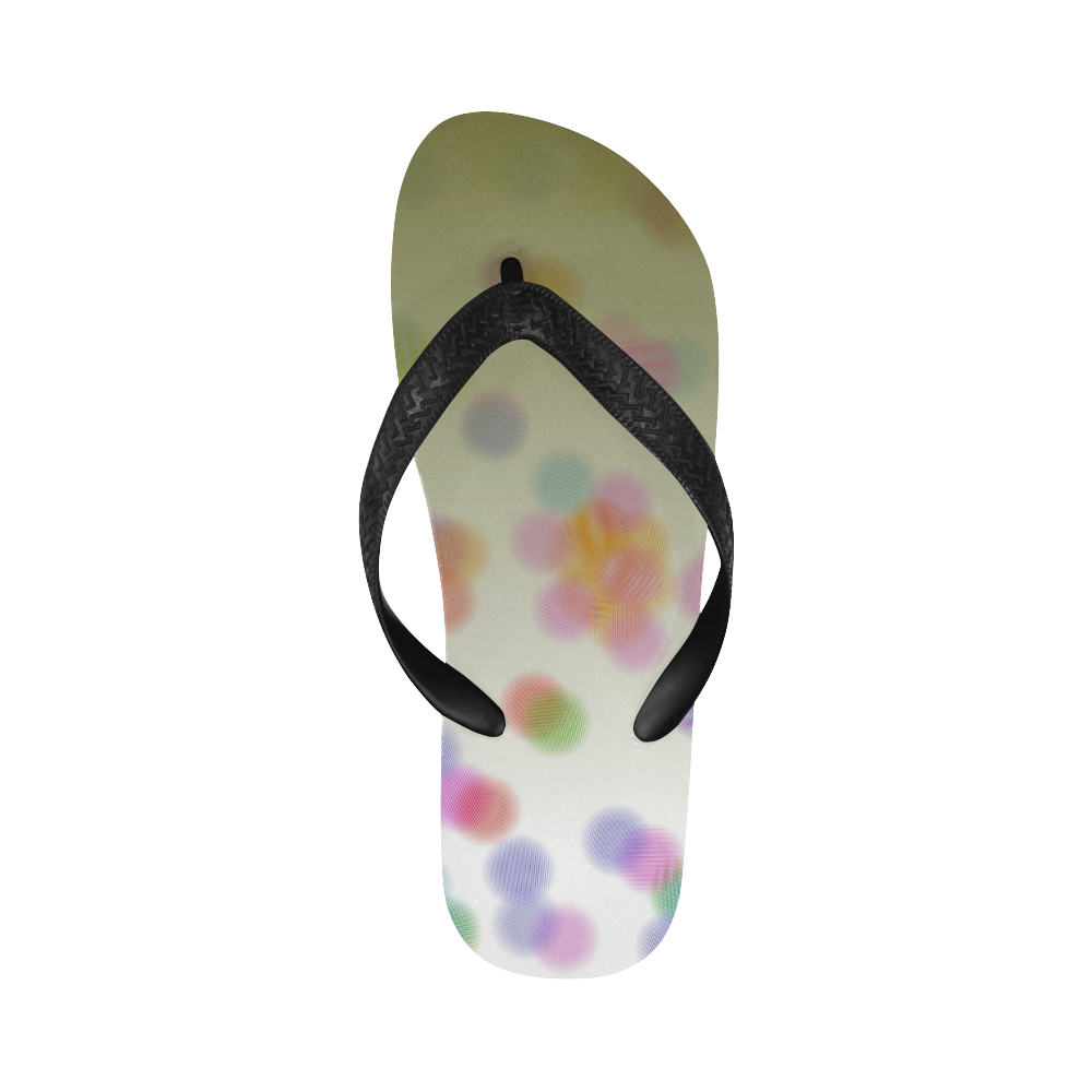 Shoes ethnic, with dots beige Flip Flops for Men/Women (Model 040)