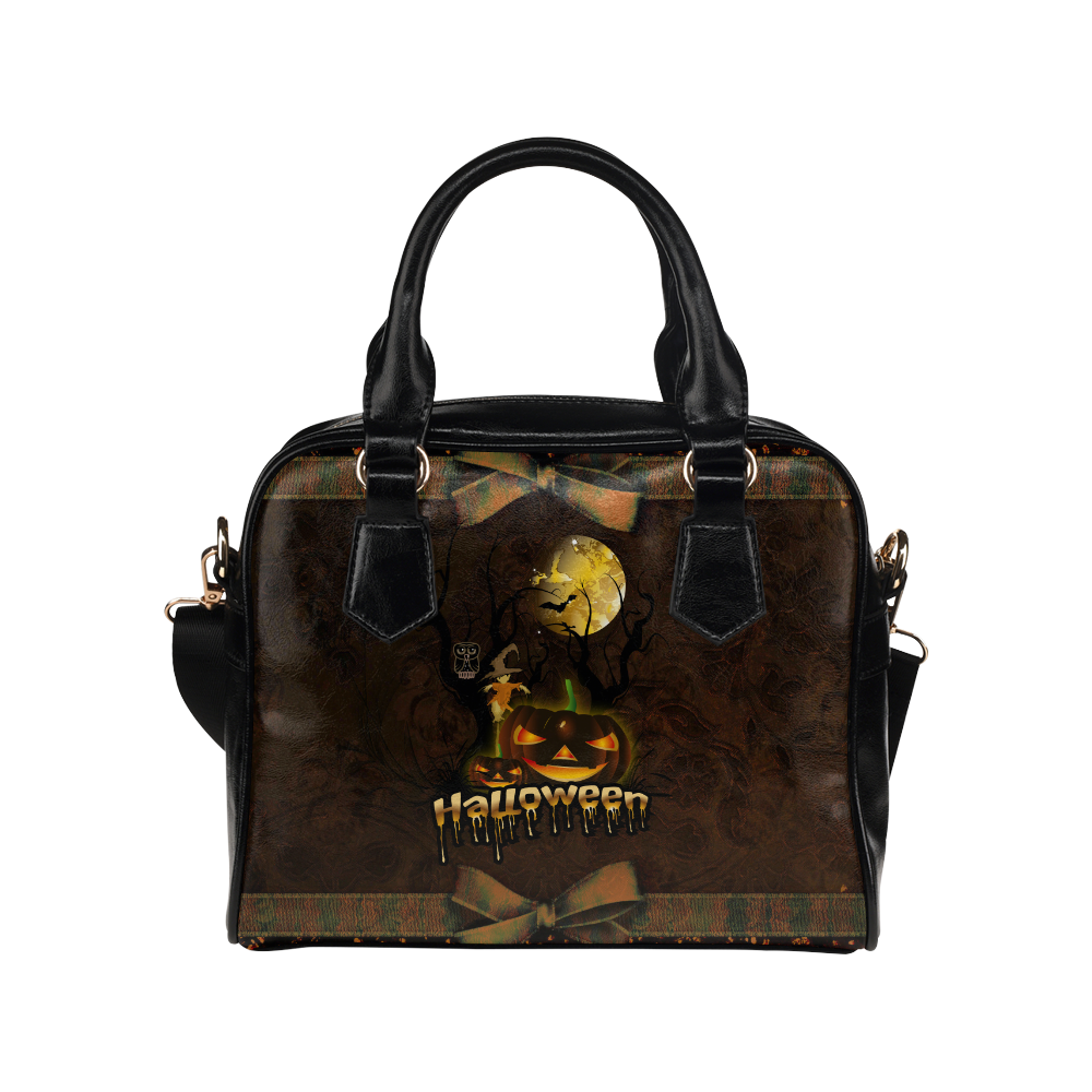 Halloween pumpkin Shoulder Handbag (Model 1634)