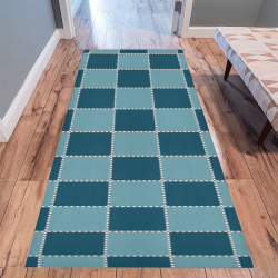 Square Patch Area Rug 9'6''x3'3''