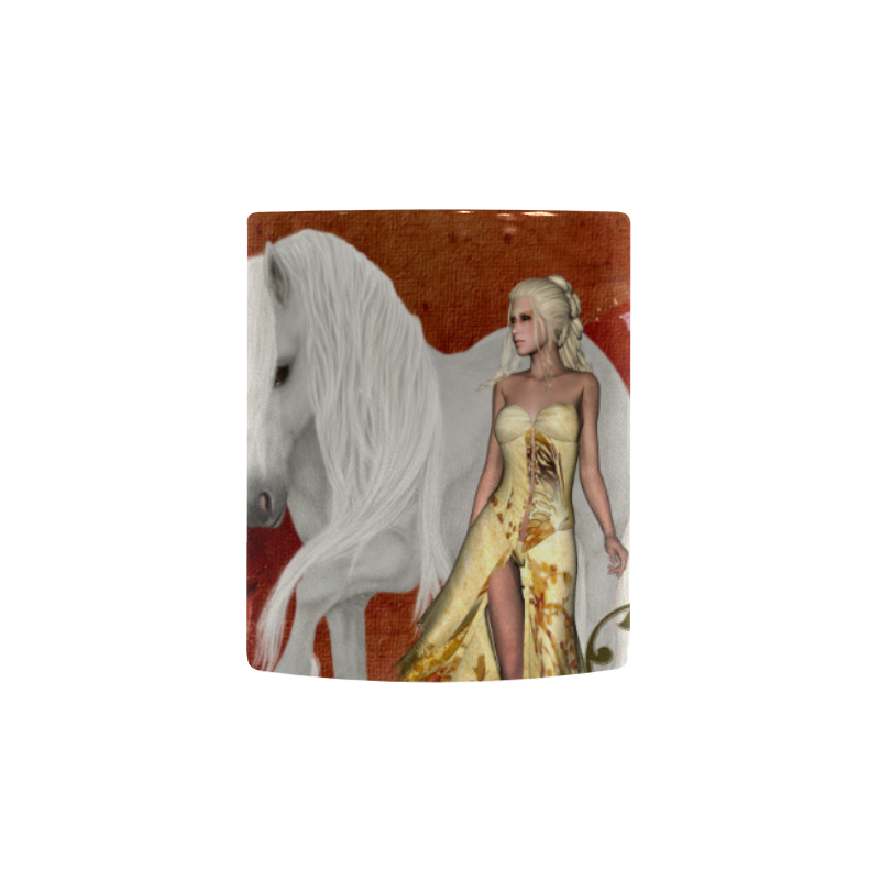 Unicorn with fairy and butterflies Custom Morphing Mug (11oz)