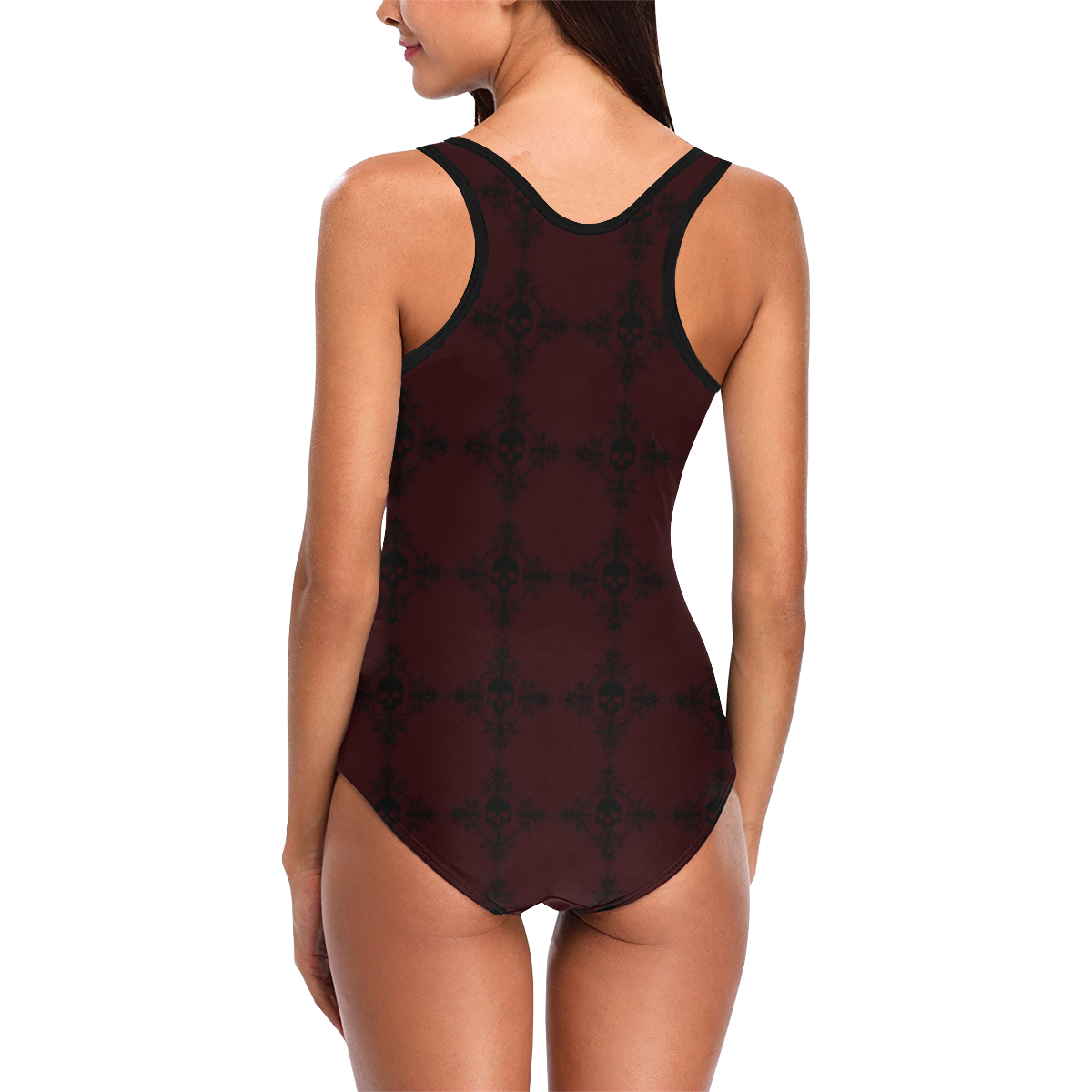 PLANTILLA-PUF1 Vest One Piece Swimsuit (Model S04)