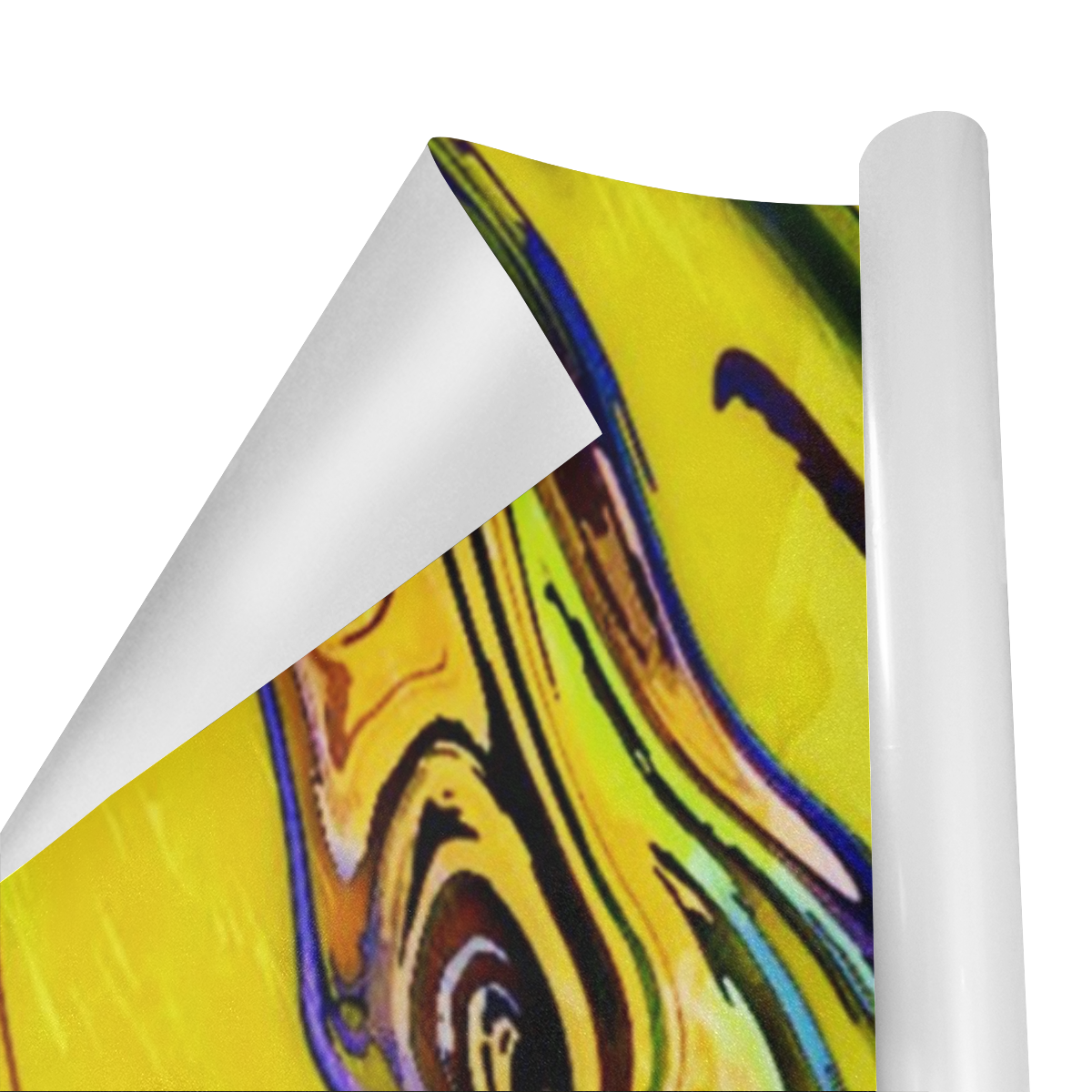 Yellow marble Gift Wrapping Paper 58"x 23" (1 Roll)