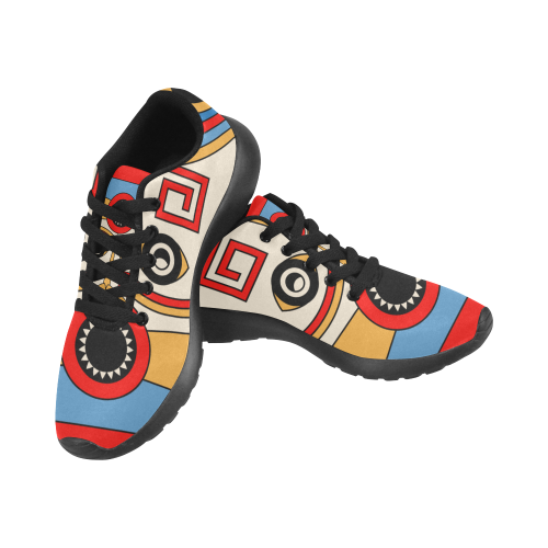 Aztec Religion Tribal Men's Running Shoes/Large Size (Model 020)