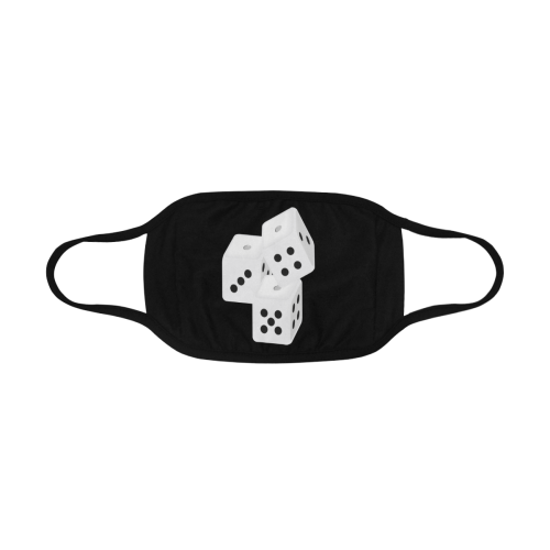White Bunco Dices Mouth Mask