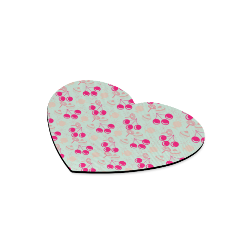 bubblegum cherry Heart-shaped Mousepad