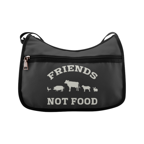 Friends Not Food (Go Vegan) Crossbody Bags (Model 1616)