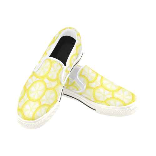 Lemon Women's Slip-on Canvas Shoes (Model 019)