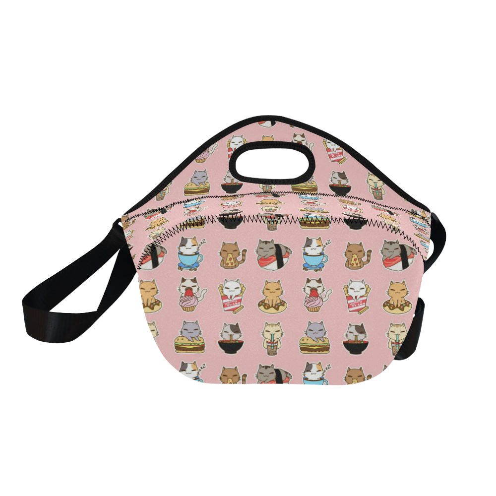 pink Neoprene Lunch Bag/Large (Model 1669)