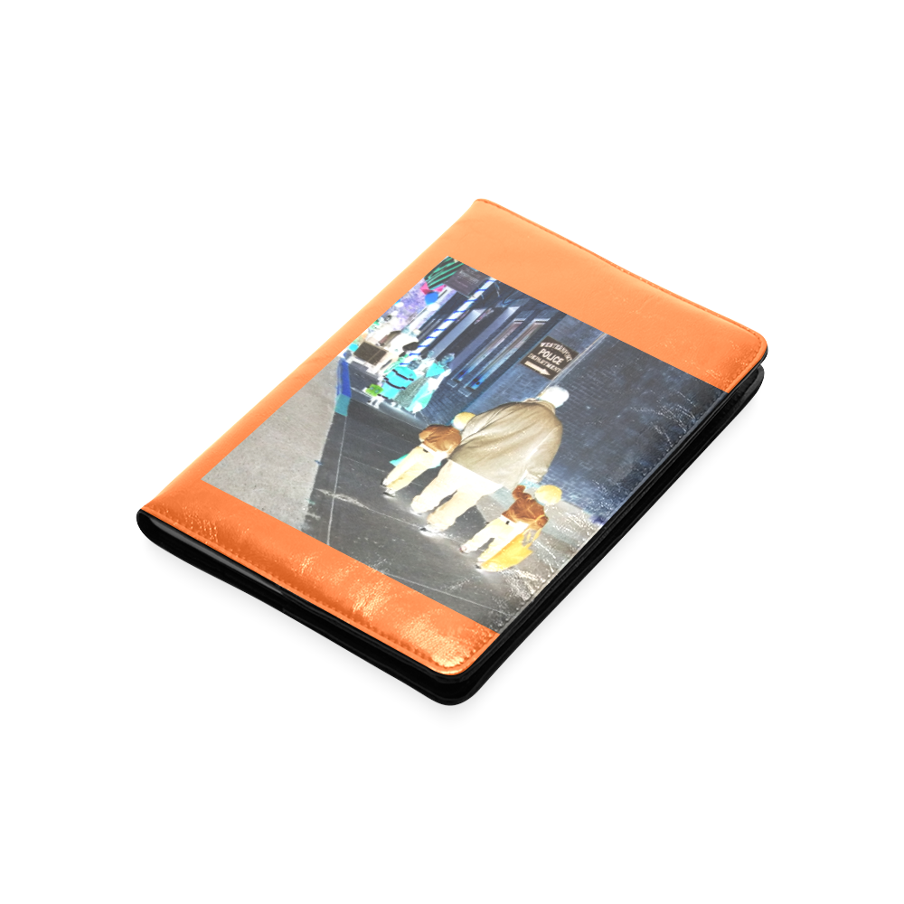 Ghosts roaming the street (orange) Custom NoteBook A5