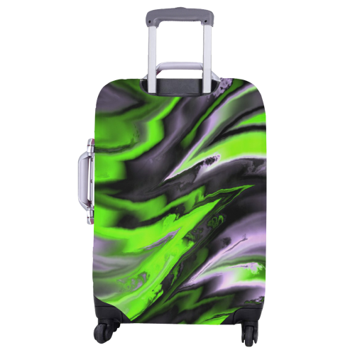 fractal waves D by JamColors Luggage Cover/Large 26"-28"