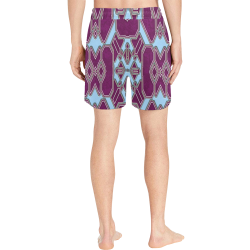 Art Deco 22 by JamColors Men's Mid-Length Swim Shorts (Model L39)
